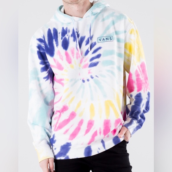 Vans New Age Pullover unisex Hoodie Rainbow Tie Dye medium - Picture 1 of 9